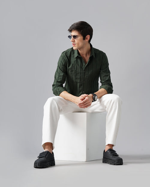 MEN'S SELF DESIGN SHIRT