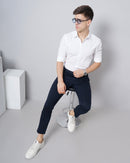 CHECKED SLIM FIT CHINOS