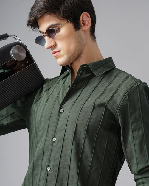 MEN'S SELF DESIGN SHIRT
