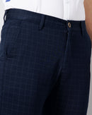 CHECKED SLIM FIT CHINOS