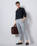 CHECKED SLIM FIT CHINOS
