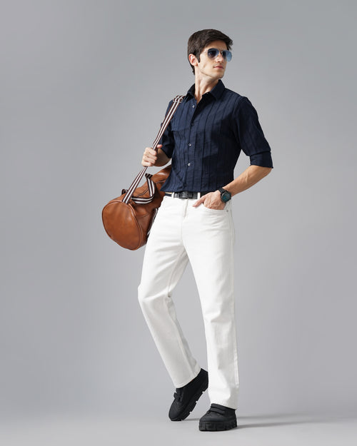 MEN'S SELF DESIGN SHIRT