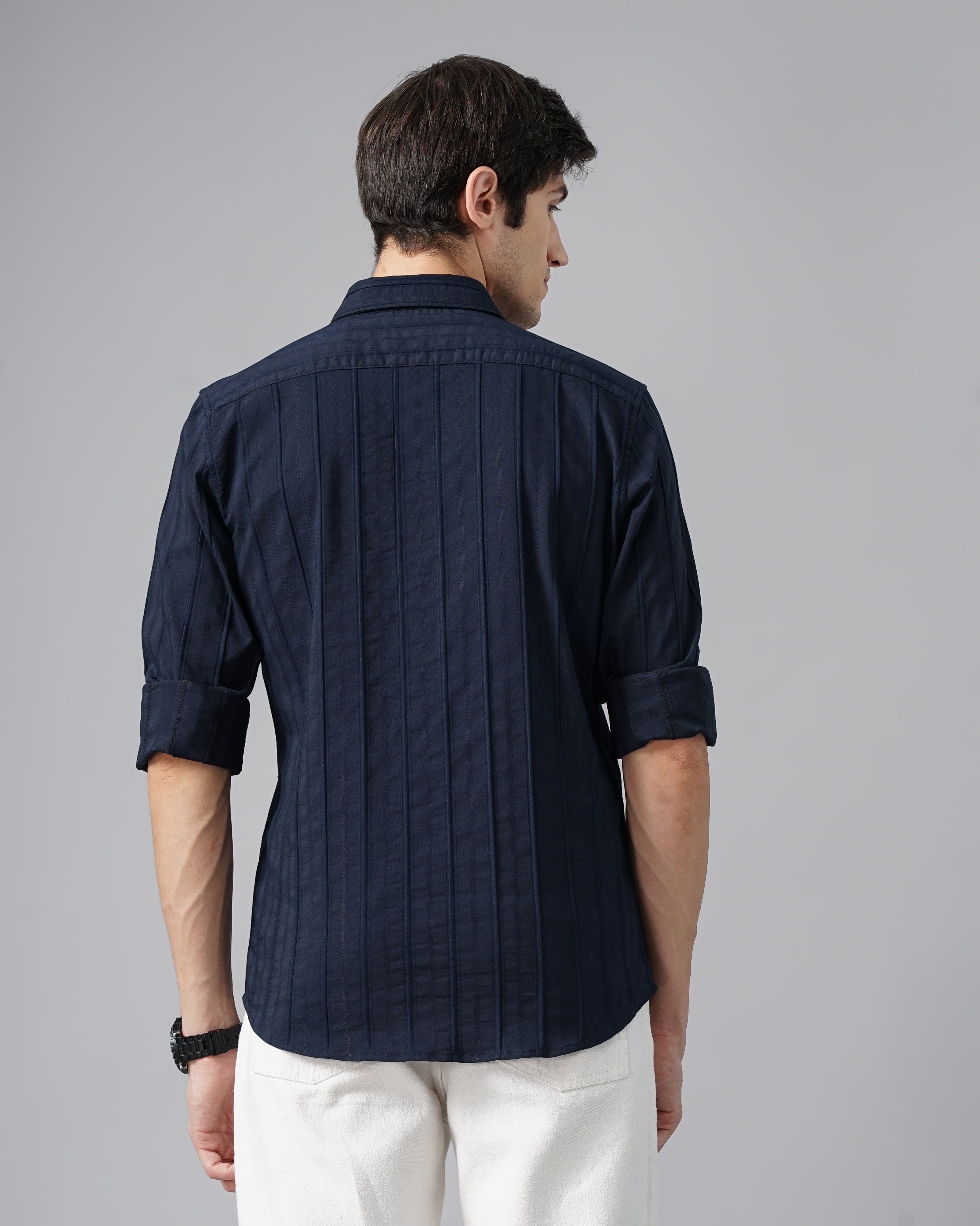 MEN'S SELF DESIGN SHIRT
