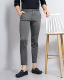 CHECKED SLIM FIT CHINOS