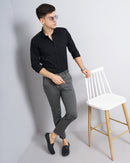 CHECKED SLIM FIT CHINOS
