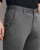 CHECKED SLIM FIT CHINOS