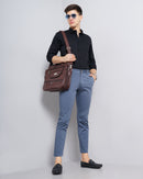 CHECKED SLIM FIT CHINOS
