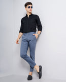 CHECKED SLIM FIT CHINOS