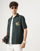 Men Embroidered Regular Fit Shirt with Patch Pocket