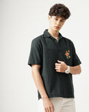Men Embroidered Regular Fit Shirt with Patch Pocket
