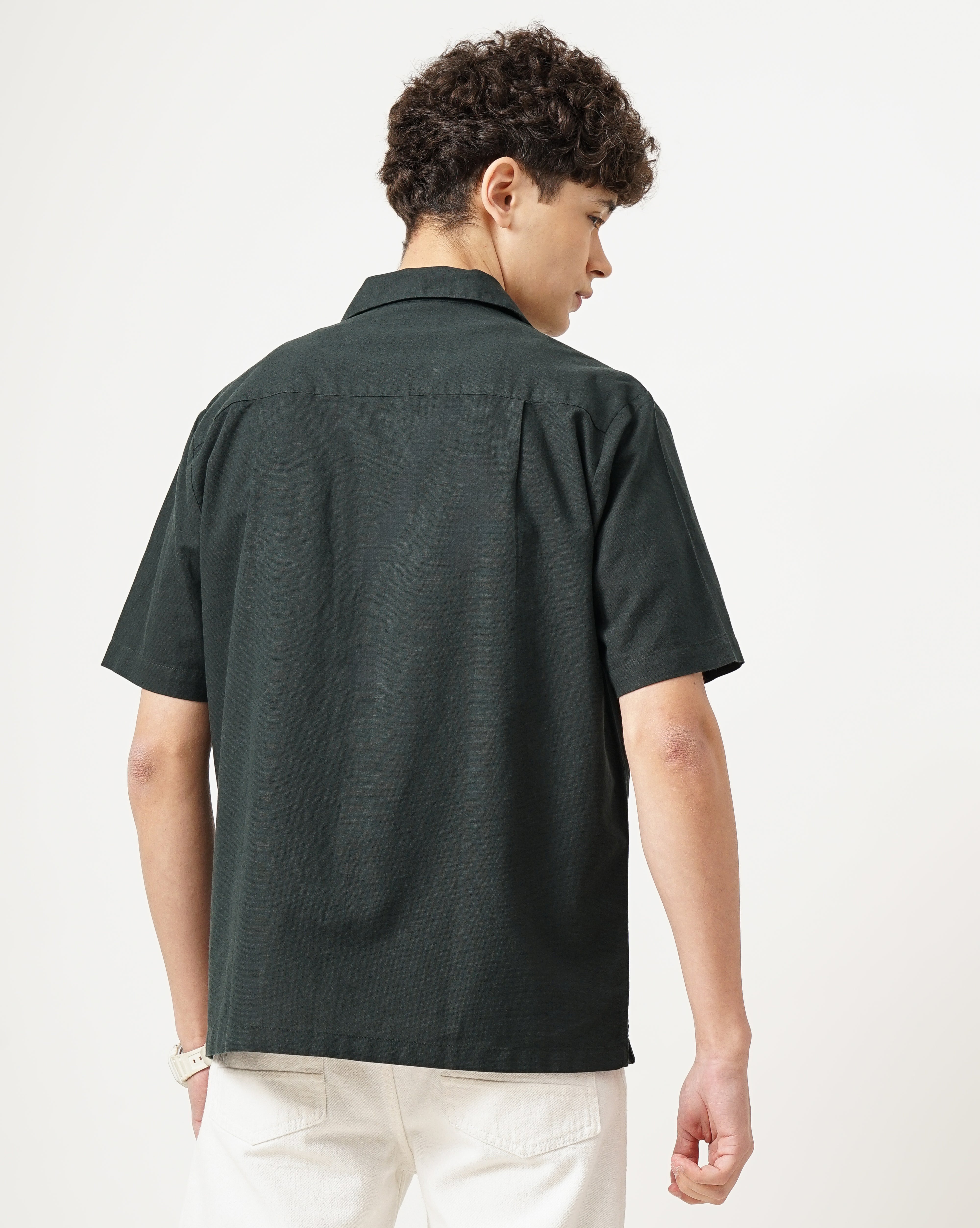 Men Embroidered Regular Fit Shirt with Patch Pocket