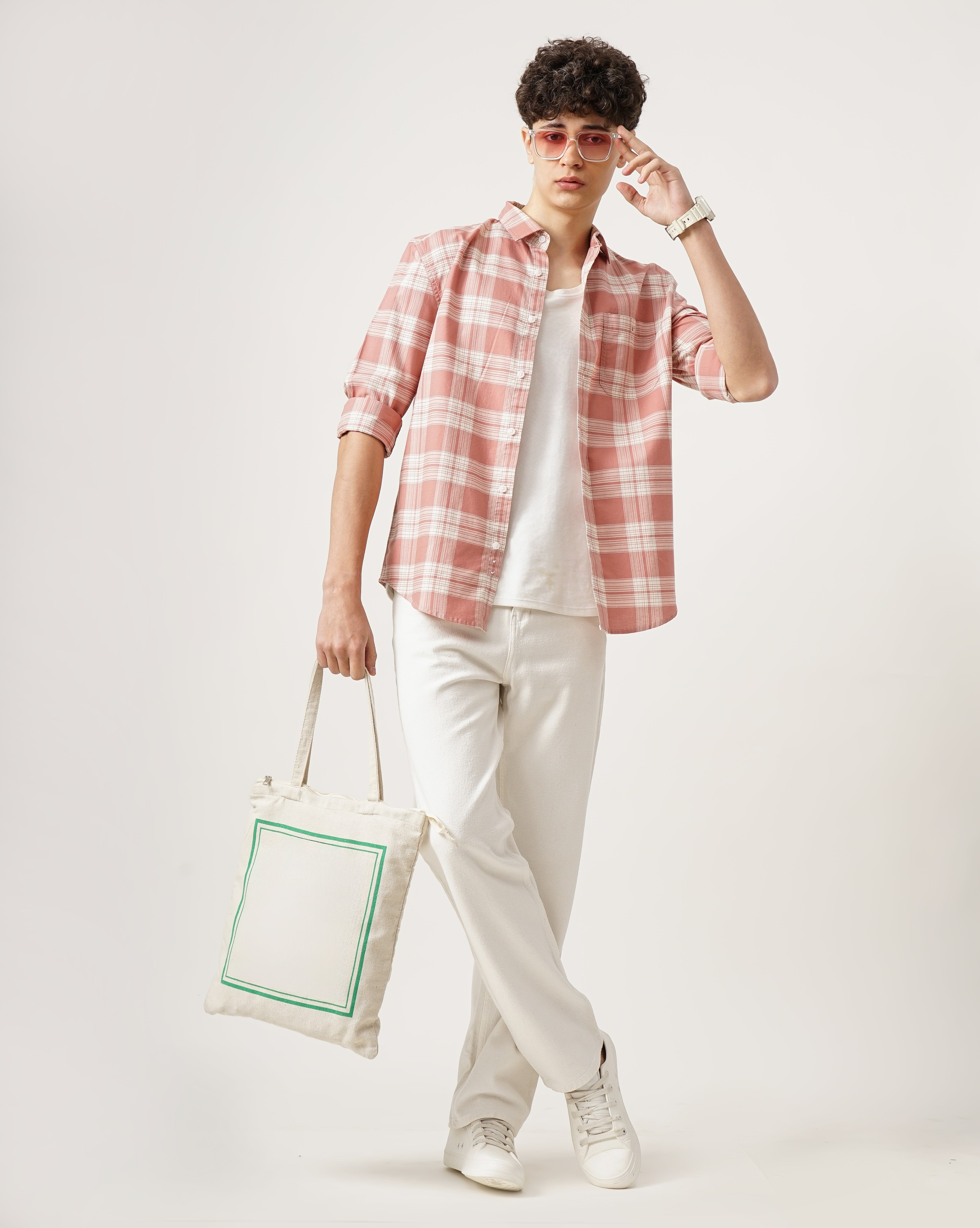 Men Standard Tartan Checks Opaque Checked Casual Shirt
