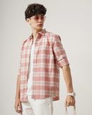 Men Standard Tartan Checks Opaque Checked Casual Shirt