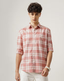 Men Standard Tartan Checks Opaque Checked Casual Shirt