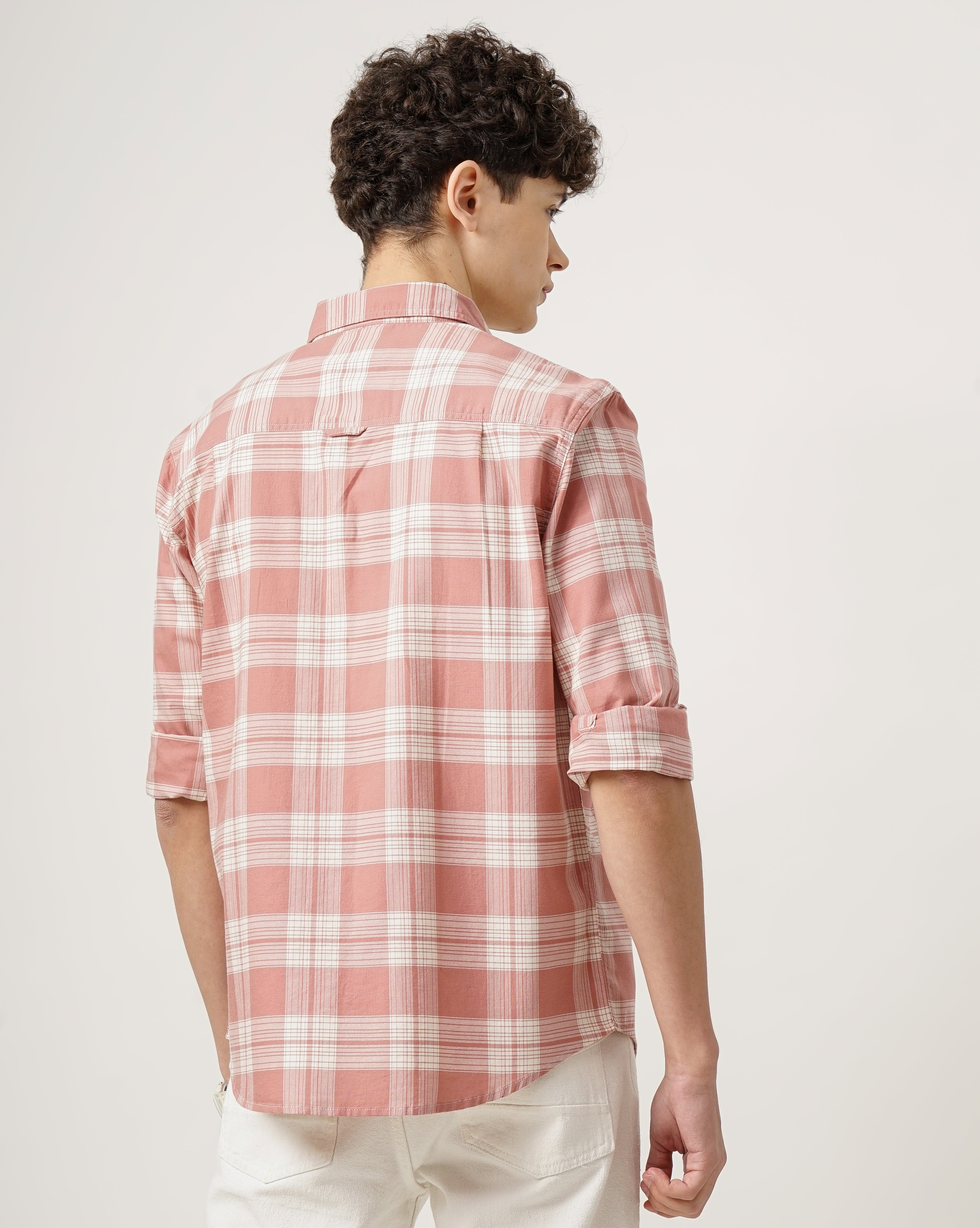 Men Standard Tartan Checks Opaque Checked Casual Shirt