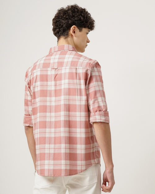 Men Standard Tartan Checks Opaque Checked Casual Shirt
