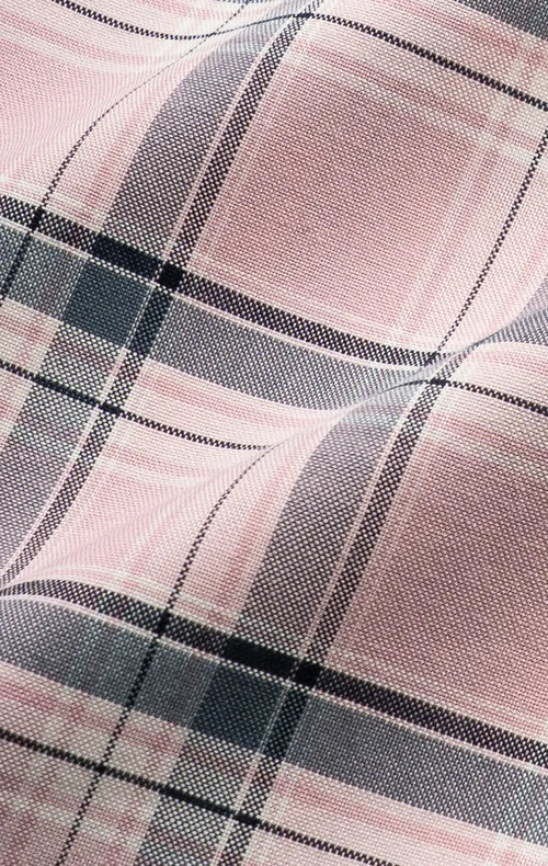 Slim Fit Window Pane Checks Twill Shirt