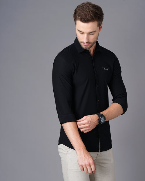 Smart Slim Fit Opaque Casual Shirt