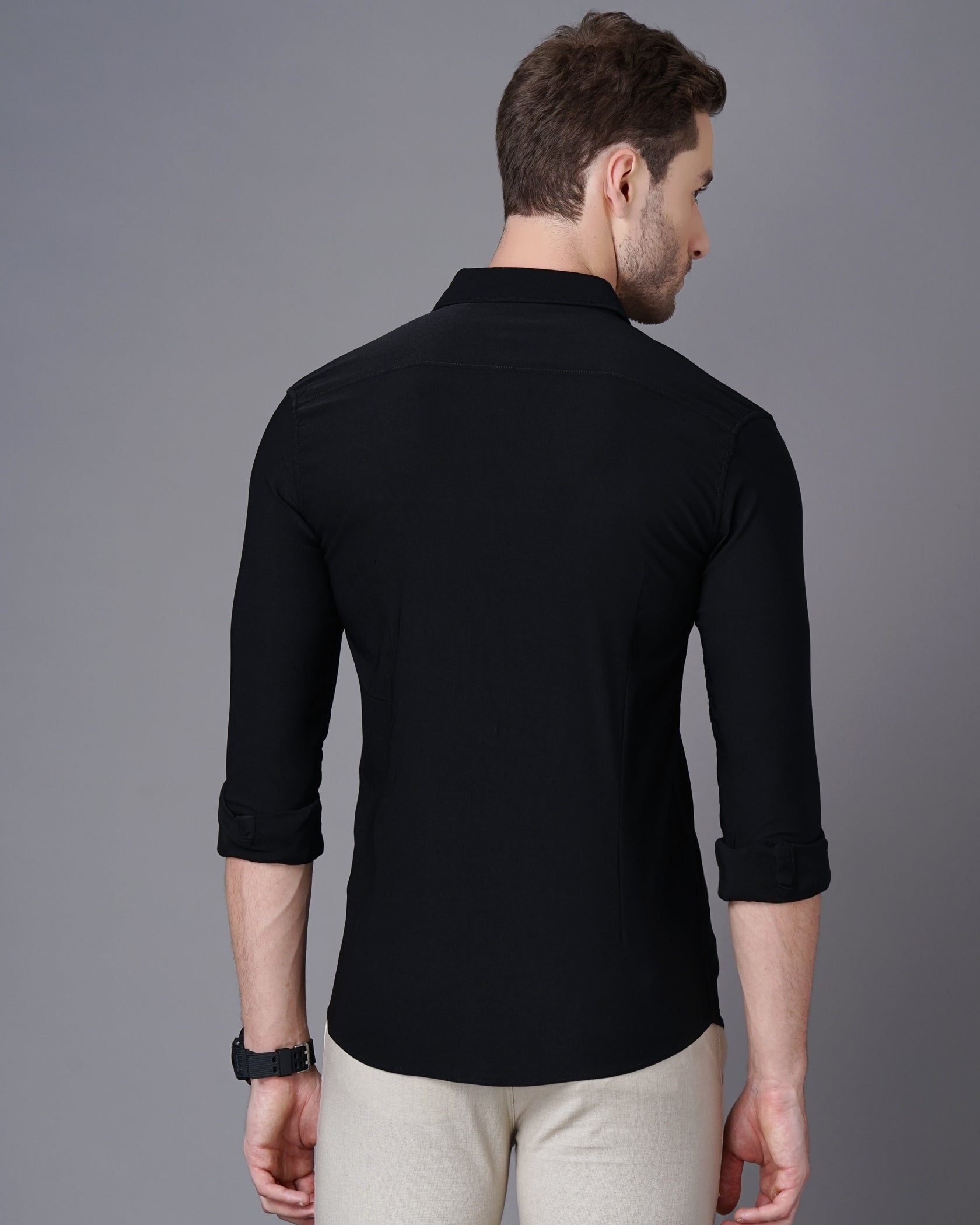 Smart Slim Fit Opaque Casual Shirt