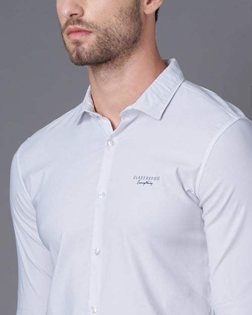 Smart Slim Fit Opaque Casual Shirt