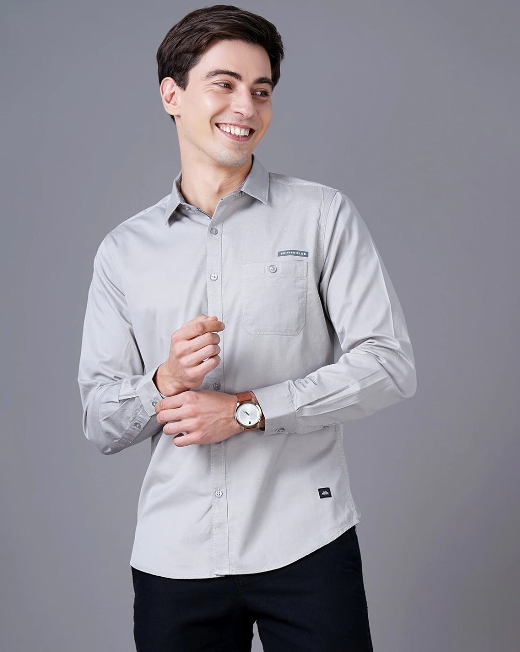 Men's Solid Casual Shirt