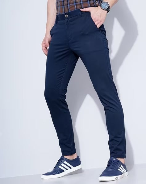 Slim Fit Flat-Front Chinos