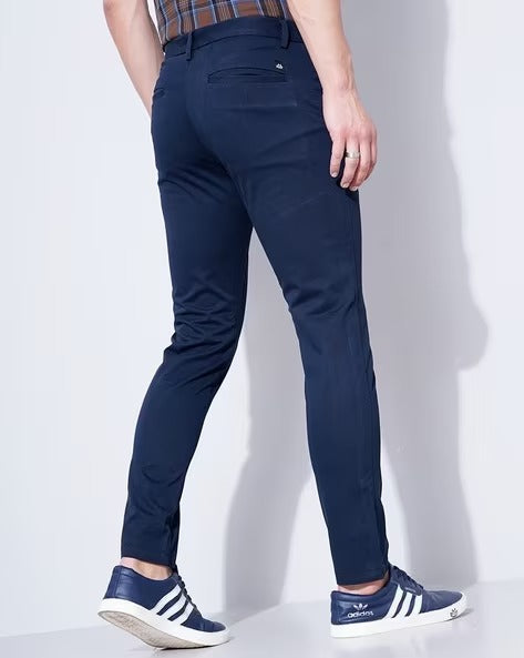 Slim Fit Flat-Front Chinos