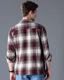 Men Checked Oversized Fit Shacket