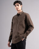 Men Dobby Smart Slim Fit Casual Shirt