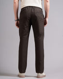 Men Ankle  Fit Smart Slim Fit Low-Rise Regular Trousers