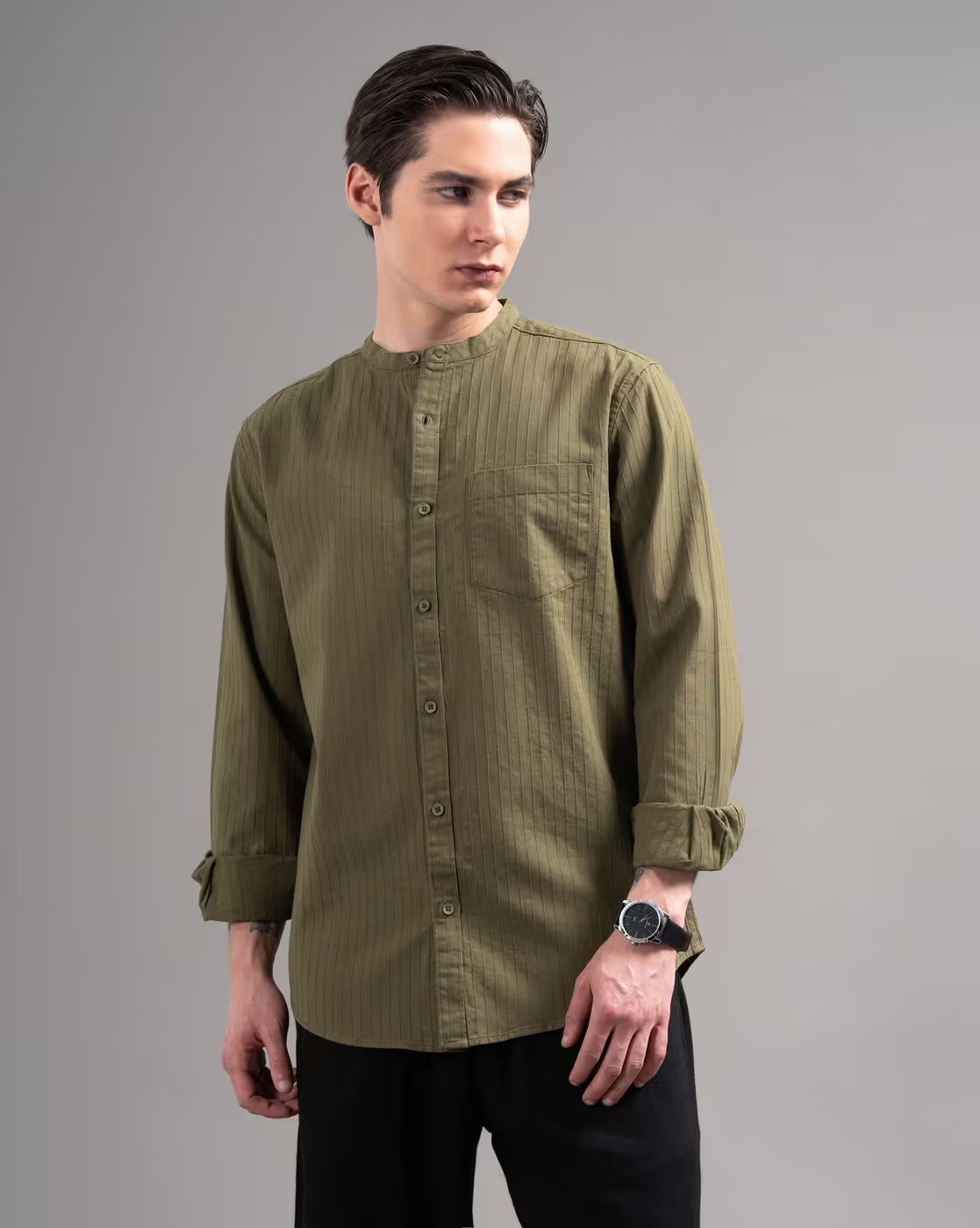 Men Smart Slim Fit Casual Shirt