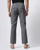 Men Comfort Slim Fit Low-Rise Cotton Cargos Trousers