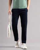 Men Smart Slim Fit Low-Rise Trousers