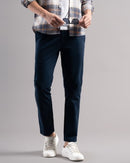 Men Smart Slim Fit Low-Rise Chinos Trousers