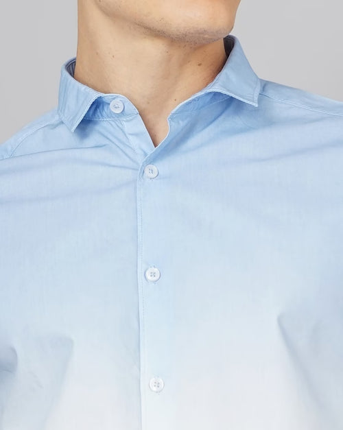 Men Ombre-Dyed Slim Fit Shirt