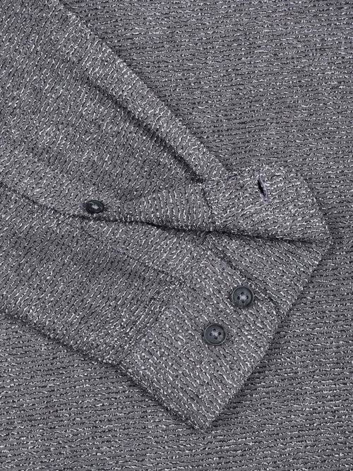 Men's Textured Solid Shirt