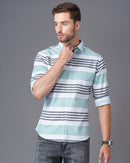 Slim Fit Striped Casual Shirt