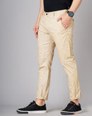 Heathered Slim Fit Flat-Front Chinos