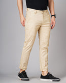 Heathered Slim Fit Flat-Front Chinos