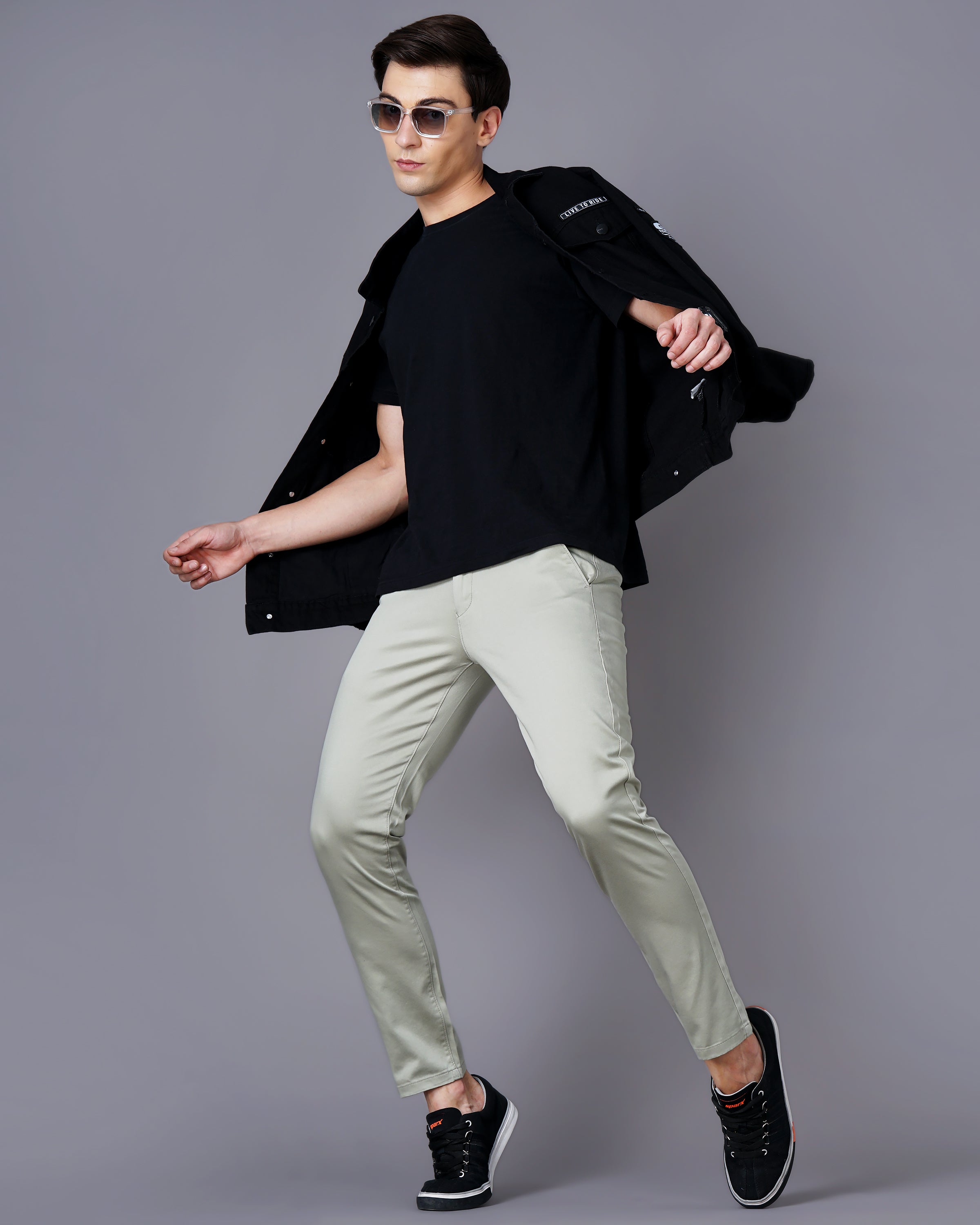 SLIM FIT FLAT FRONT TROUSER