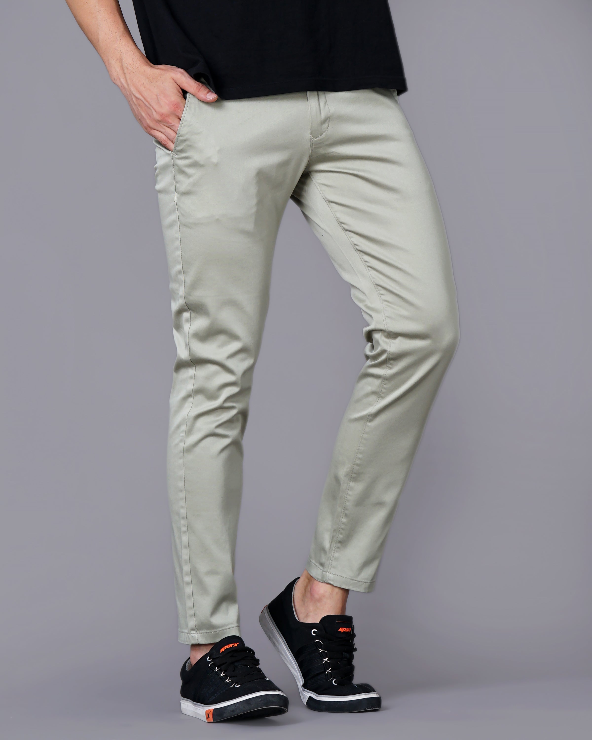 SLIM FIT FLAT FRONT TROUSER
