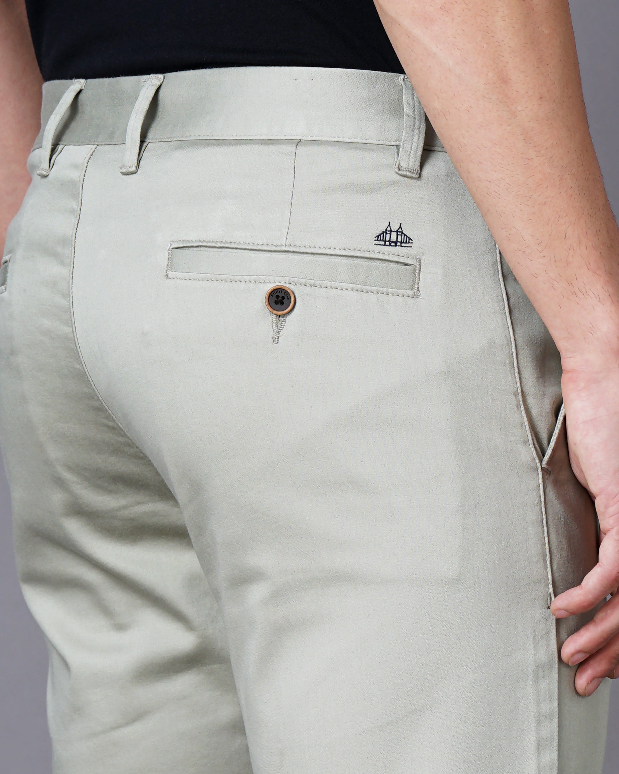 SLIM FIT FLAT FRONT TROUSER