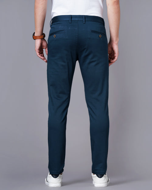 Slim Fit Flat-Front Trousers