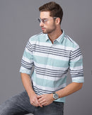 Slim Fit Striped Casual Shirt