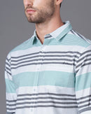 Slim Fit Striped Casual Shirt